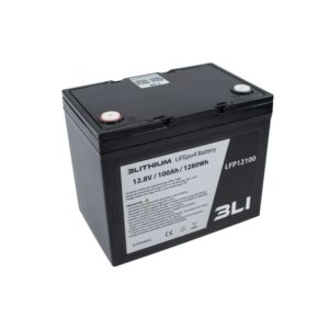 3Li Batteria LiFEpo4 12V 100Ah Bluetooth con caricabatteria