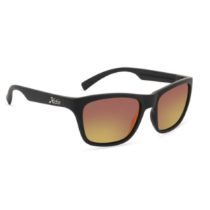 WOODY SPORT SATIN BLACK FRAME GREY SUNSET Lenti POLARIZZATE