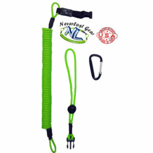 Rod Leash/Paddle leash with quick disconnect strap Neon Green